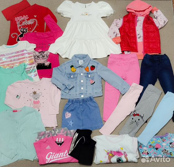 Вещи пакетом на девочку 98 104