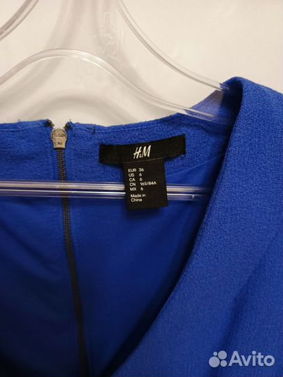 Платье васильковое H&M