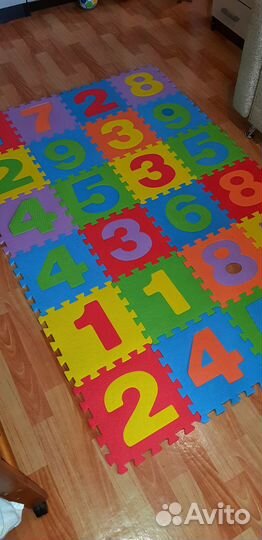 Детский коврик-пазл 1.2х1.8м