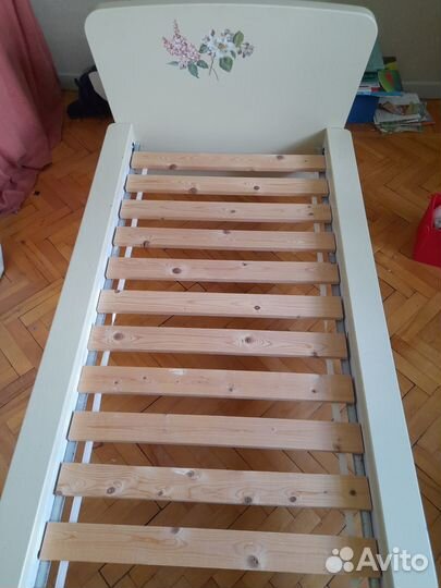 Детская кровать IKEA маммут с реечным дном