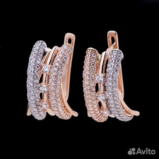 Золотые серьги 585 пробы
