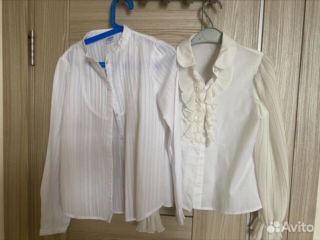 Блузка рубашка для девочки школьная форма 10 лет