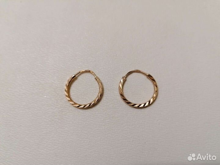 Золотые серьги конго
