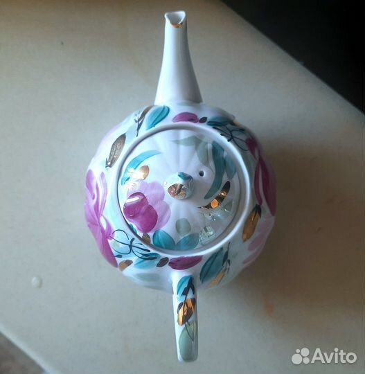 Чайный сервиз и Заварочный чайник Пион Дулево