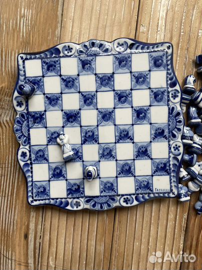 Шахматы СССР гжель Гаранин