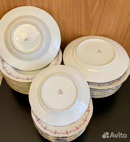 Чешский фарфор: новые тарелки 3 вида по 12 шт