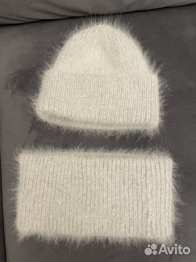 Комплект шапка и снуд ангора