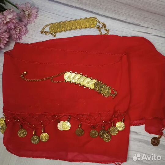 Для танцев живота пояс браслеты с монетами