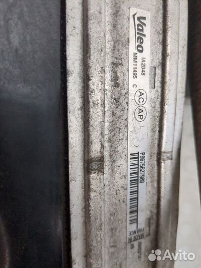 Радиатор интеркулера Peugeot 308, 2014