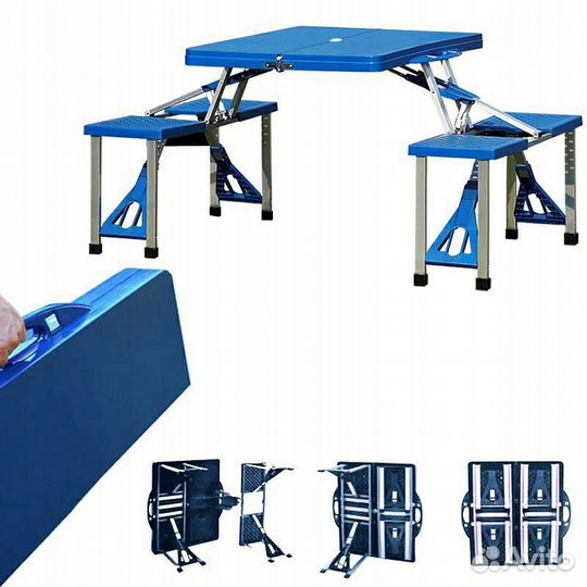 Складной стол для пикника туристическмй 4 местный