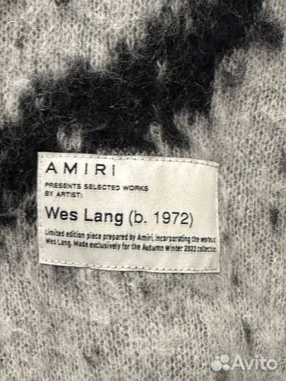 Свитер Amiri Wes Lang