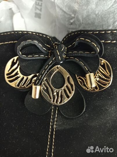 Ботильоны велюровые