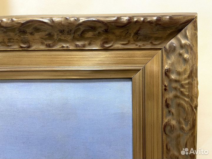 Антикварная картина, масло холст 