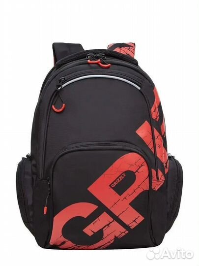 Рюкзак (ранец) Grizzly RU-423-14 красный