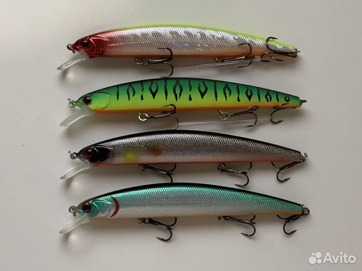 Воблеры OSP Rudra 130 sp. Набор из 4-х штук