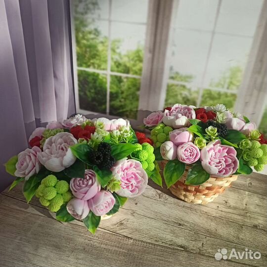 Мыло ручной работы букеты