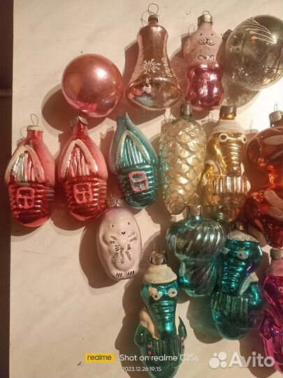 Елочные игрушки СССР советские