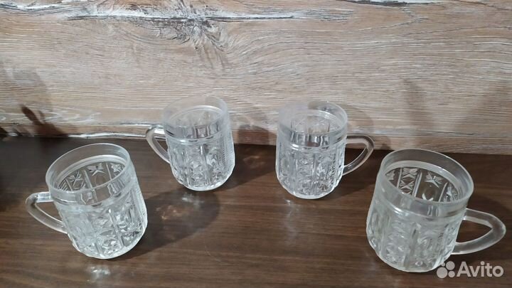 Стаканы, рюмки разные (наборы хрусталь, стекло)