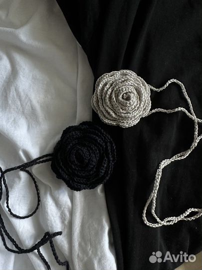 Чокер цветок