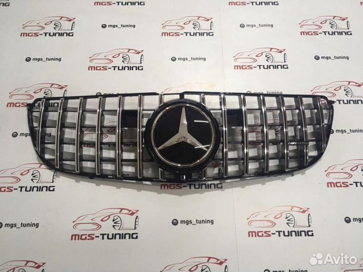 Решетка на Mercedes GLS X166 GT-AMG Дистроник