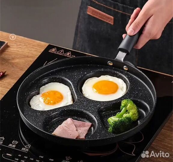 Сковорода антипригарная 4 секции 25 см новая