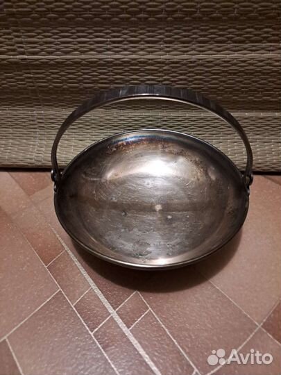 Конфетница мельхиоровая СССР