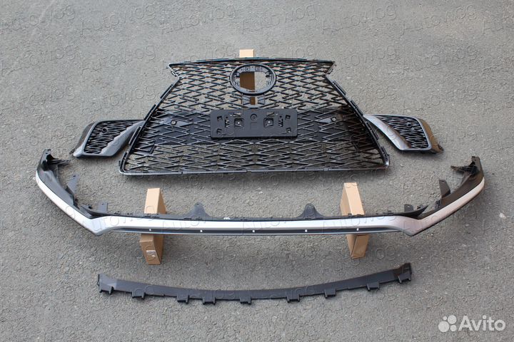 Губа передняя с решеткой NX 200 / NX 300H / NX 200