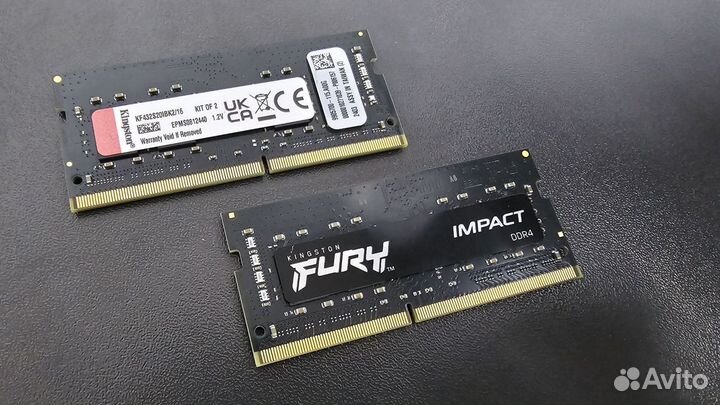 Оперативная память 16GB SoDimm ddr4 Kingston Fury