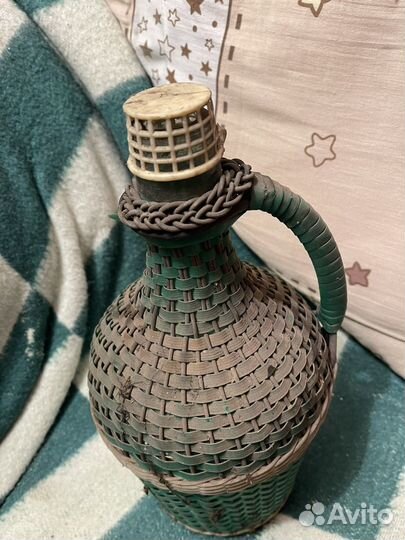 Бутыль для вина стекло 5литров с пробкой