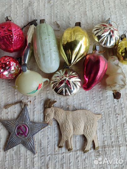 Елочные игрушки СССР одним лотом