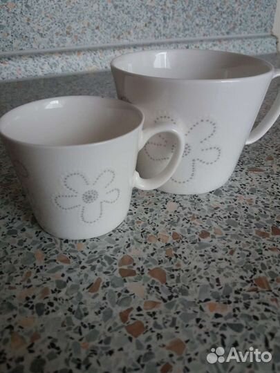 Чашка из костяного фарфора