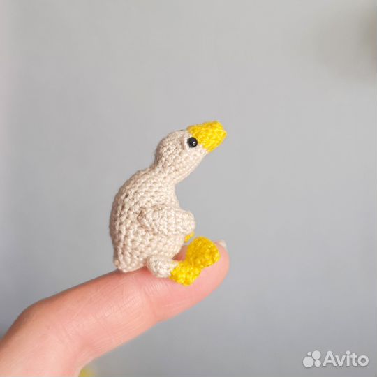 Вязанный гусь крючком