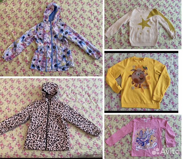 Пакет одежды для девочки 122 128 134 Платья