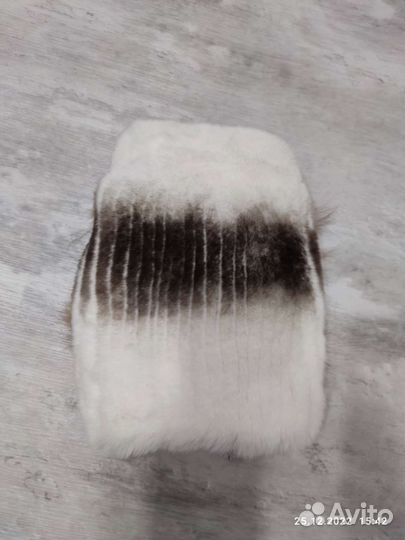 Вязаная шапка из кролика