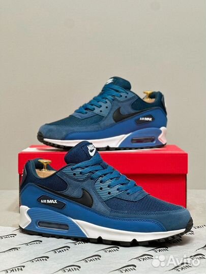 Кроссовки мужские nike air max 90 синий