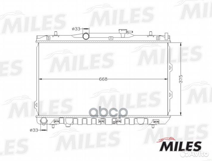 Радиатор (паяный) KIA cerato 1.6/2.0 04) (niss