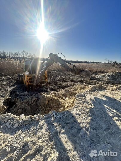 Услуги эксаватора и погрузчика