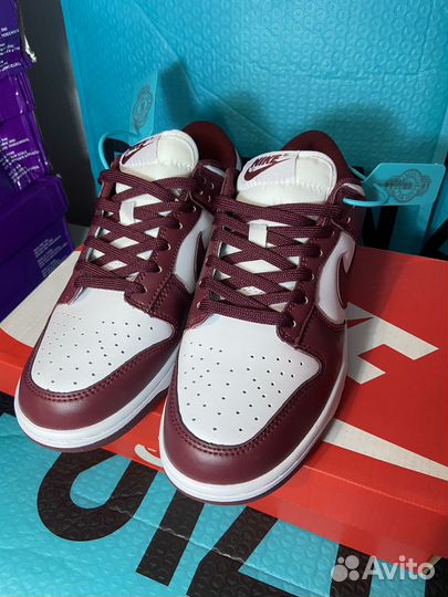 Кроссовки Nike Dunk Low Cherry Бордовые Оригинал