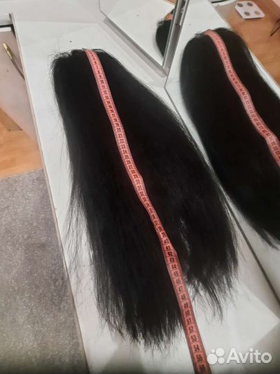 Хвост из натуральных волос