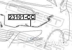 Трос открывания капота volkswagen passat B6/B7