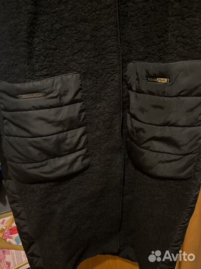 Пальто стеганное 48 размер