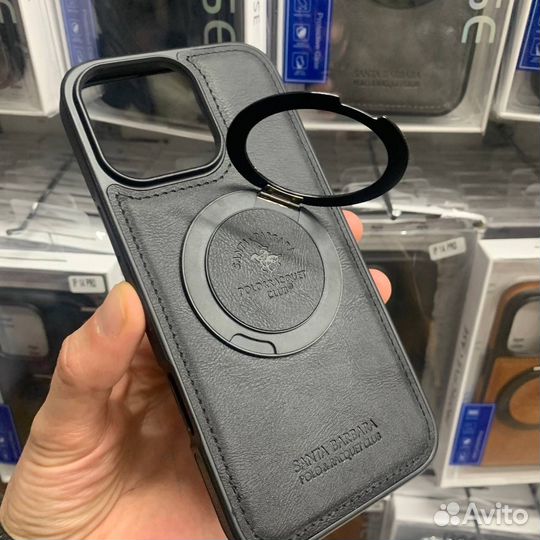 Чехол на iPhone Santa Barbara MagSafe с кольцом