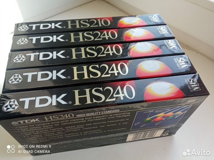 Видеокассеты TDK HS210 (5 шт)