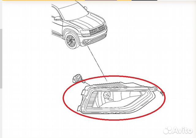 В наличии Противотуманная фара правая (птф)