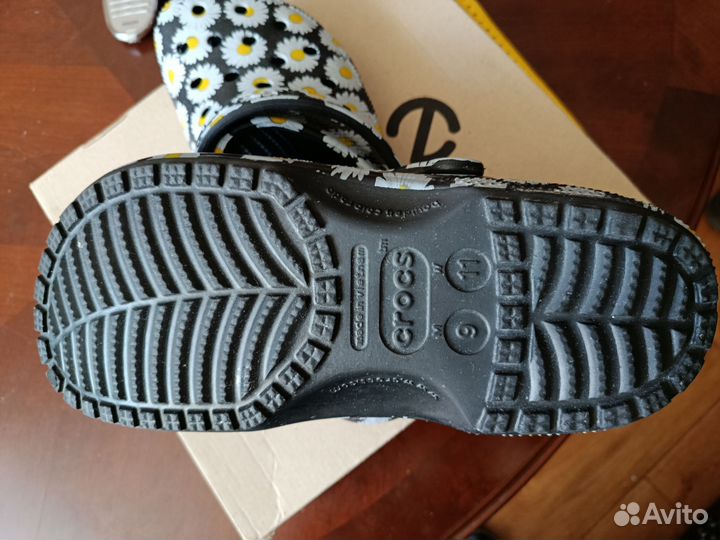 Crocs сабо оригинал, цветочки, новые