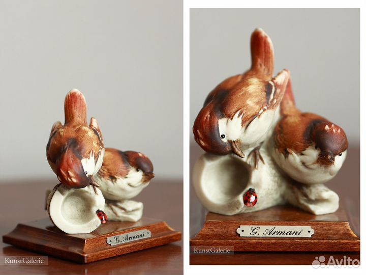 Capodimonte Птички и божья коровка Giuseppe Armani