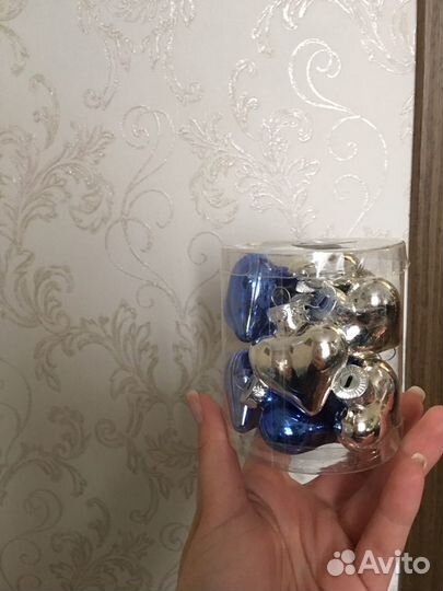 Стеклянные елочные игрушки новые