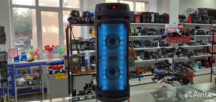 Портативная стерео система 50w Шоу подсветка 62см