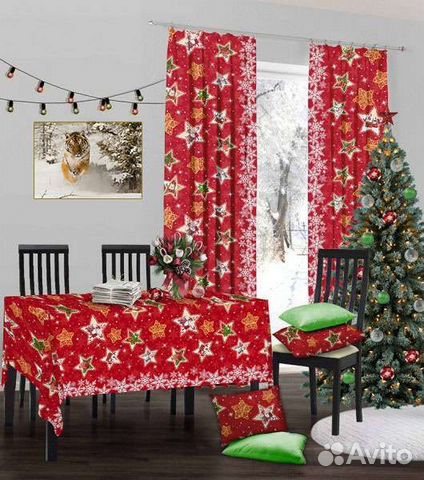 Скатерть новогодняя