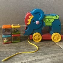 Музыкальный слон с кубиками fisher price